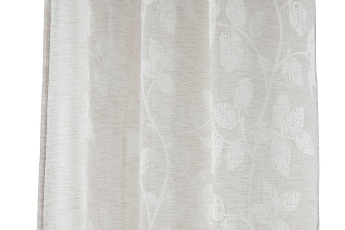 DKD Home Decor Cortina Romantico Beige 260 x 140 cm (2 Unidades)