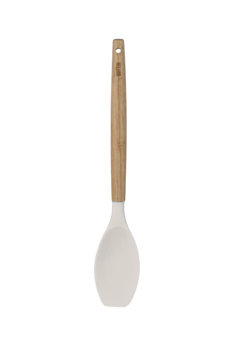 Inde Espátula Hondo Madera para Cocina, 35 cm x 6.5 cm x 1.9 cm, Utensilio de Silicona Soft M (24 Unidades)