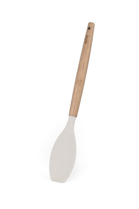 Inde Espátula Hondo Madera para Cocina, 35 cm x 6.5 cm x 1.9 cm, Utensilio de Silicona Soft M (24 Unidades)