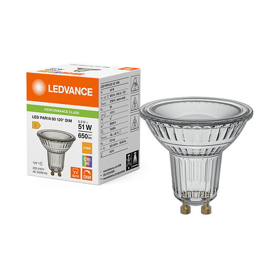 OSRAM LED PAR16 DIM P GU10 6.9W 650lm OSRAM LED PAR16 DIM P GU10 6.9W 650lm