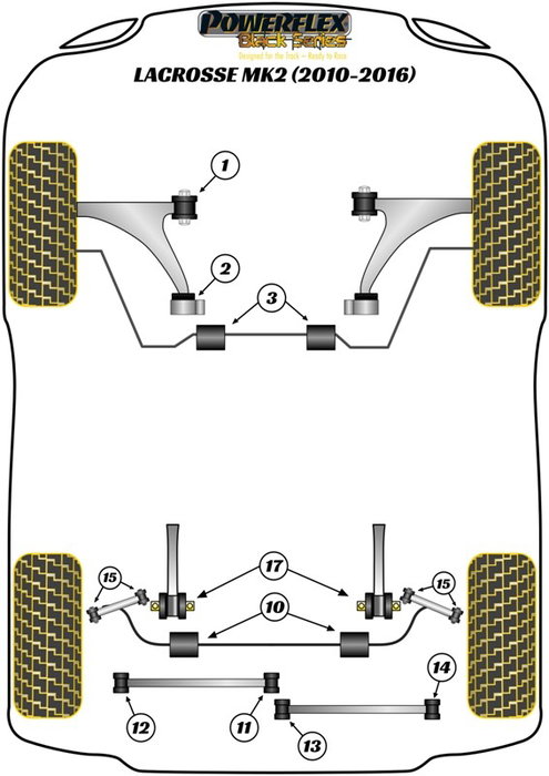 Powerflex Trasero Brazo Superior Silentblock Exterior PFR80-1512 para Mejora de Precisión y Durabilidad Powerflex Trasero Brazo Superior Silentblock Exterior PFR80-1512 para Mejora de Precisión y Durabilidad