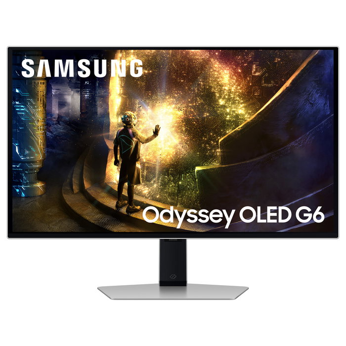 Samsung Monitor Gaming Odyssey G6 OLED G61SD LS27DG612SUXEN, 27", Quad HD 2560 x 1440, 240Hz, 0.03ms, NVIDIA G-SYNC, AMD FreeSync Premium Pro, HDR10+, Plata