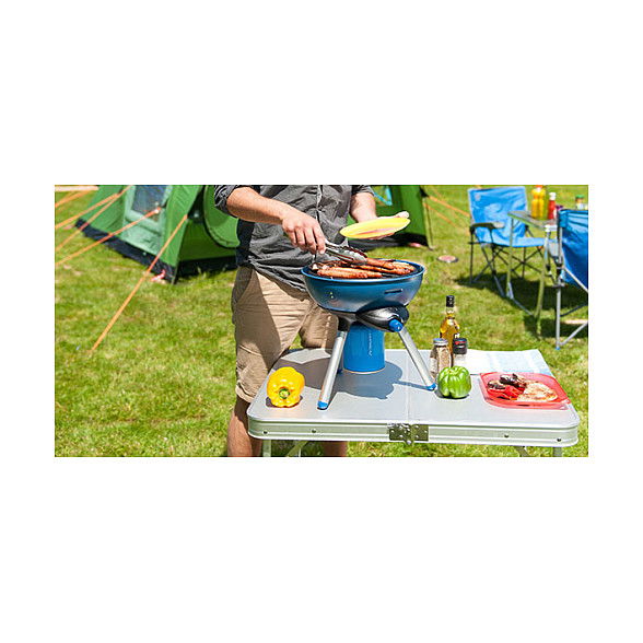CAMPINGAZ Party Grill 200 CV - Cocina de Camping a Gas, Parrilla, 2000 W, Encendido Piezo, Color Azul
