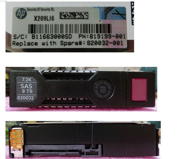 HP Enterprise Caddy para disco duro servidor HPE 8TB 7.2K SAS 12Gb/s 3.5''