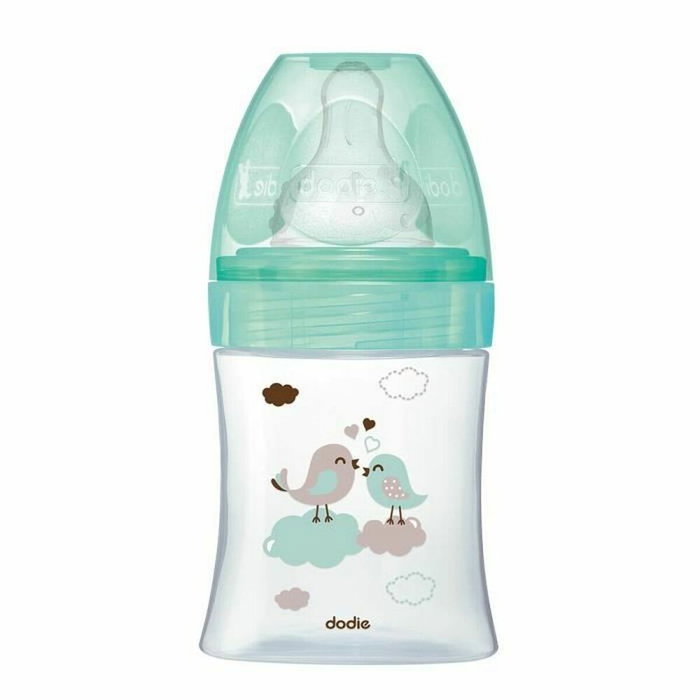 Dodie Botella Iniciación + Vaso 150ml Verde Pájaro