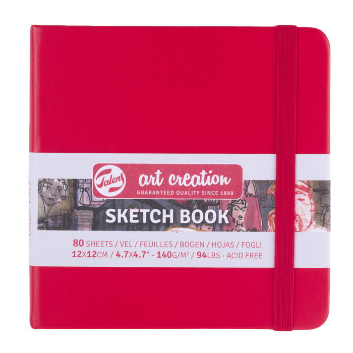 Talens Art Creation Cuaderno de Bocetos Rojo 12 x 12 cm 140 g 80 Hojas Talens Art Creation Cuaderno de Bocetos Rojo 12 x 12 cm 140 g 80 Hojas