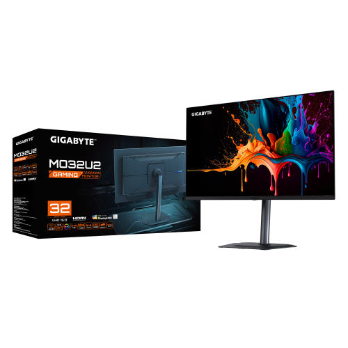 Gigabyte MO32U2 Monitor Gaming QD-OLED 4K 31,5 pulgadas 240Hz Gigabyte MO32U2 Monitor Gaming QD-OLED 4K 31,5 pulgadas 240Hz