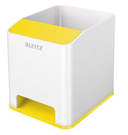 LEITZ WOW DUAL Cubilete Portalápices Amarillo/Blanco