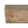 DKD Home Decor Set de 3 Cestas de Jacinto de Agua Natural