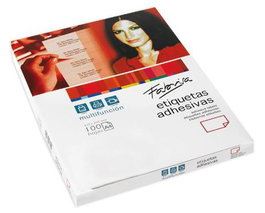 Fabrisa Etiquetas Adhesivas Multifunción Cantos Rectos, 105x148mm, 100 Hojas A4