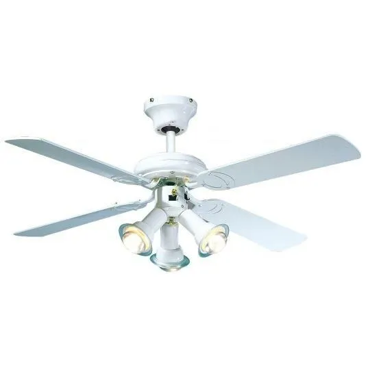 Farelek Maldivas Ø 107 cm Ventilador de Techo Blanco Reversible con 3 Luces E14 60W - 112615 Farelek Maldivas Ø 107 cm Ventilador de Techo Blanco Reversible con 3 Luces E14 60W - 112615
