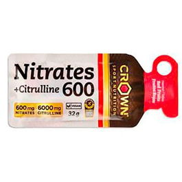 CROWN SPORT NUTRITION Nitrates 600 + Citrulline Frutos Rojos Stick Gel Precursor Óxido Nítrico Vegano 32g
