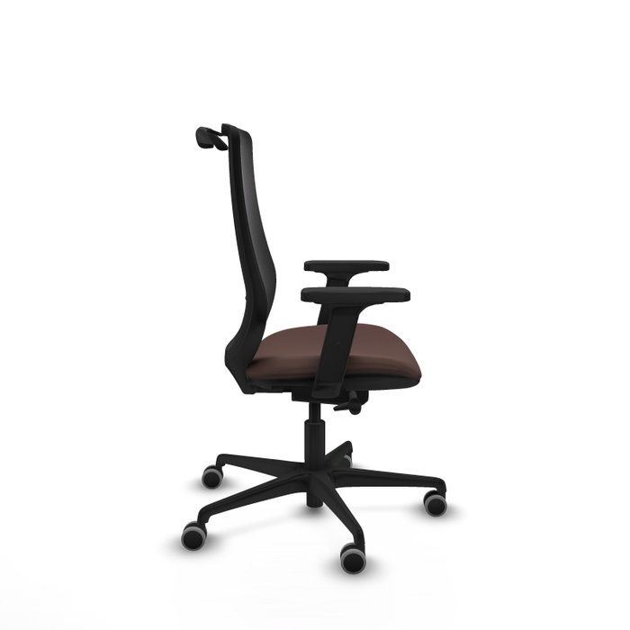 PIQUERAS Y CRESPO Silla de oficina Mardos con mecanismo Sincro/Traslack Marrón oscuro/Negro PIQUERAS Y CRESPO Silla de oficina Mardos con mecanismo Sincro/Traslack Marrón oscuro/Negro