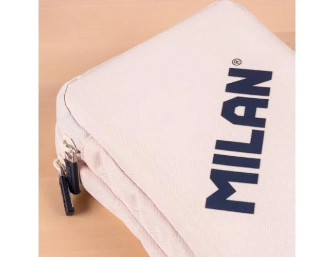 Milan Plumier de 2 Pisos Serie 430 con Contenido Beige