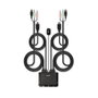 LINDY Interruptor KVM 42345 de 2 puertos HDMI 2.0 4K Ultra HD - Negro, Montaje en Rack