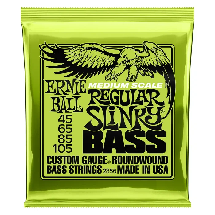 ERNIEBALL Juego Bajo Eléctrico Slinky Regular Escala Media 45-105
