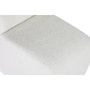 DKD Home Decor Descalzadora de Madera DM y Poliéster Blanco