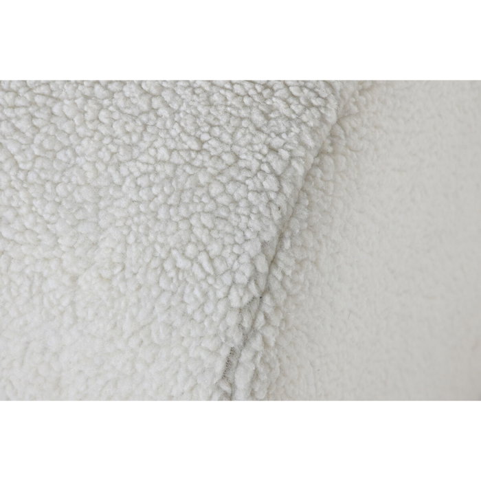 DKD Home Decor Descalzadora de Madera DM y Poliéster Blanco