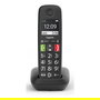 Gigaset E290A Teléfono Inalámbrico DECT Analógico con Contestador, Pantalla 2 Pulgadas, 150 Contactos, Botones Grandes, Negro