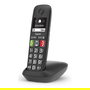 Gigaset E290A Teléfono Inalámbrico DECT Analógico con Contestador, Pantalla 2 Pulgadas, 150 Contactos, Botones Grandes, Negro