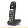 Gigaset E290A Teléfono Inalámbrico DECT Analógico con Contestador, Pantalla 2 Pulgadas, 150 Contactos, Botones Grandes, Negro