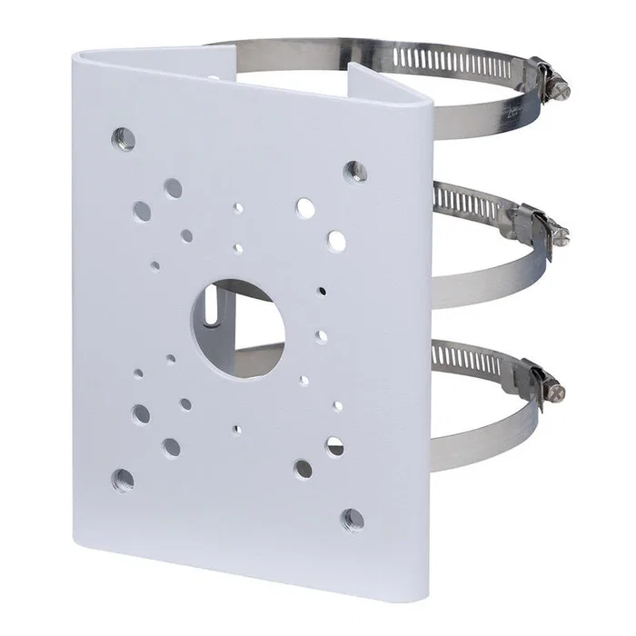 Dahua Adaptador de Montaje en Poste para PFBx PFAx - Compatible con postes de 80-150mm, Anclaje 4 puntos, Blanco, Material SECC/SUS304, Soportado 7Kg