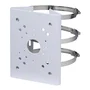 Dahua Adaptador de Montaje en Poste para PFBx PFAx - Compatible con postes de 80-150mm, Anclaje 4 puntos, Blanco, Material SECC/SUS304, Soportado 7Kg
