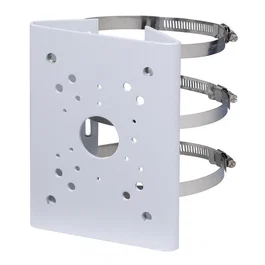 Dahua Adaptador de Montaje en Poste para PFBx PFAx - Compatible con postes de 80-150mm, Anclaje 4 puntos, Blanco, Material SECC/SUS304, Soportado 7Kg