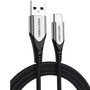 Vention CODHH Cable USB 2.0 Tipo-C Macho a Macho 2 Metros Gris Carga Rápida 3A 480Mbps