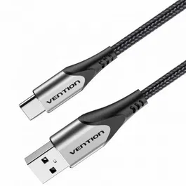 Vention CODHH Cable USB 2.0 Tipo-C Macho a Macho 2 Metros Gris Carga Rápida 3A 480Mbps
