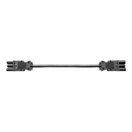 Bachmann Alargador de enchufe GST18-3, 1.5m, con conector y enchufe schuko, interior, 16A, 1x toma, cable negro 1.5mm²