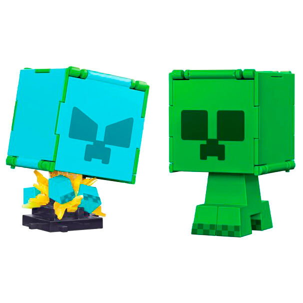 Mattel Figura Minecraft Flippin Figs Intercambiable 9,5cm para Niños y Niñas a partir de 6 Años