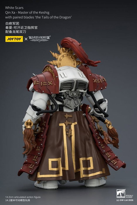 Joy Toy Warhammer The Horus Heresy White Scars Qin Xa - Master of the Keshig 14 cm
