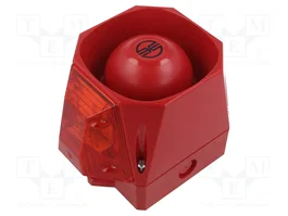 WERMA Señalizador Luminoso y Sonoro Rojo IP66
