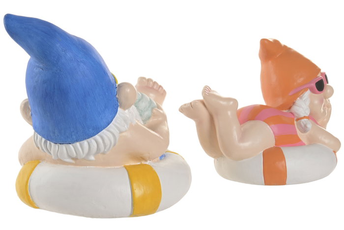 DKD Home Decor Set de 2 Figuras de Magnesia Multicolor