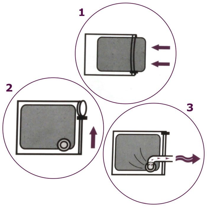 Je cherche une Idee Bolsa Aspirado Vacío 68x98 cm Reduce hasta un 75% de su volumen inicial Protege del polvo e insectos