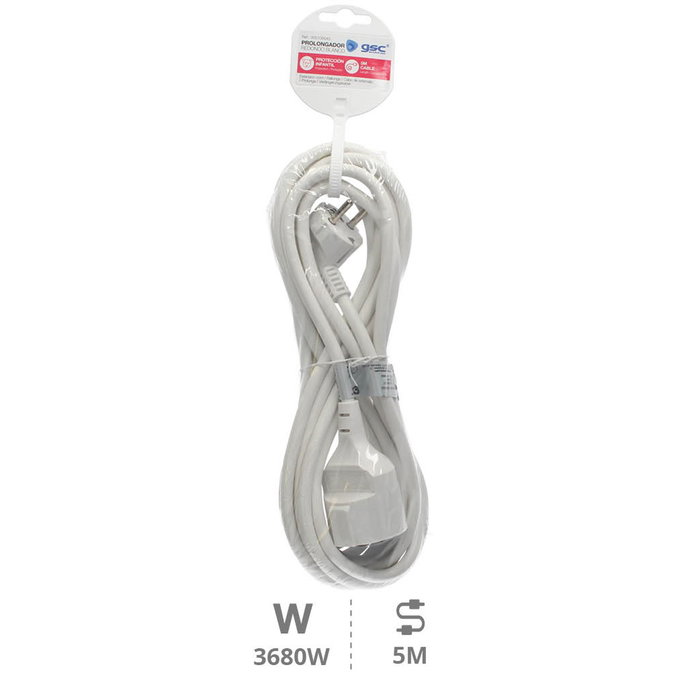 GSC Evolution Prolongador sucko 3x1.5mm 5M Blanco