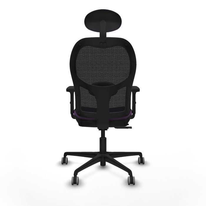 PIQUERAS Y CRESPO Silla de oficina Jorquera con mecanismo Sincro/Traslack, morado y negro PIQUERAS Y CRESPO Silla de oficina Jorquera con mecanismo Sincro/Traslack, morado y negro