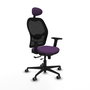 PIQUERAS Y CRESPO Silla de oficina Jorquera con mecanismo Sincro/Traslack, morado y negro