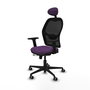 PIQUERAS Y CRESPO Silla de oficina Jorquera con mecanismo Sincro/Traslack, morado y negro