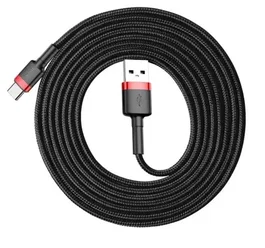 Baseus Cable USB A a USB C CATKLF-U91 de 3m Negro y Rojo