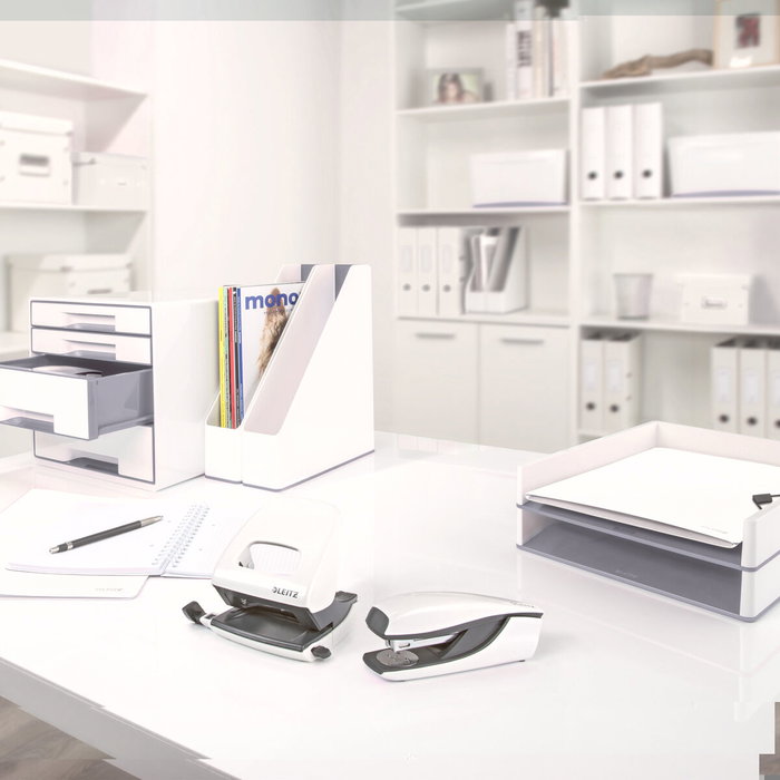 Leitz Carpeta Wow con pinza superior DIN A4 Blanco