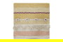 DKD Home Decor Funda Cojin Boho Multicolor 60x60x2 cm 4 Unidades Algodon Polyester Flecos