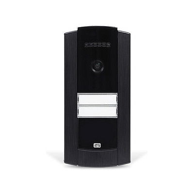 2N IP Base Videoportero IP con Cámara HD, Sensor de Movimiento, Audio, Resistente IP65 IK07, PoE, Para Exterior, Negro