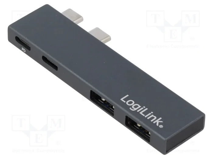 LOGILINK Hub USB 4 puertos con Thunderbolt 3 y USB 3.2 Gen 2x2, gris LOGILINK Hub USB 4 puertos con Thunderbolt 3 y USB 3.2 Gen 2x2, gris