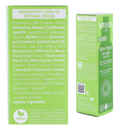 WELEDA Skin Food Aceite Seco Ultraligero 100 ml WELEDA Skin Food Aceite Seco Ultraligero 100 ml