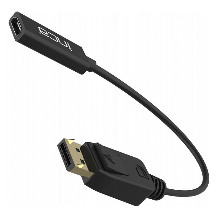 INCA IDTH-07 Adaptador DisplayPort a HDMI 4K 0.2m Macho a Hembra Negro
