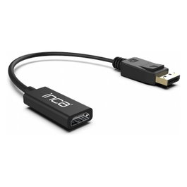 INCA IDTH-07 Adaptador DisplayPort a HDMI 4K 0.2m Macho a Hembra Negro