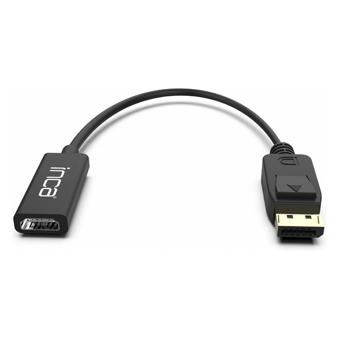INCA IDTH-07 Adaptador DisplayPort a HDMI 4K 0.2m Macho a Hembra Negro