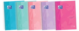 Oxford Cuaderno Touch Europeanbook 5 Microperforado 120H A4+ 5x5 mm Tapa Extradura C-Surtidos Pastel